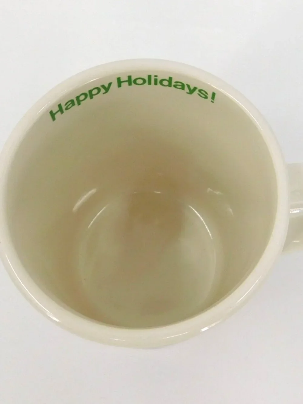1978 Kersten Bros & Co. Vintage Santa & Reindeer Novelty Holiday Ceramic Mug